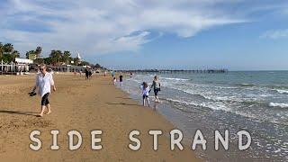 Der Strand von Side Kumköy HEUTE (19 Grad). Türkei 9.3.2025 #evrenseki #side #türkei