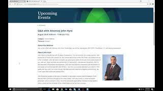 Q&A with Attorney John Hyre