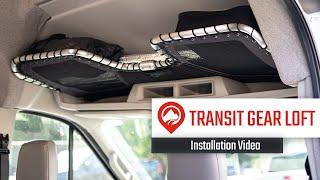 Ford Transit Headliner Overhead Shelf - Install Video