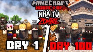 Kenn Tóm Tắt 100 Ngày Sinh Tồn Trong Minecraft Nhà Tù Zombie Siêu Khó Cùng KiraMC Và Kresh !!