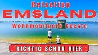 Reisetipp EMSLAND, SPEICHERSEE Geeste, ️Wohnmobil-Stellplatz WOMOPARK Geeste⬅️, Reisebericht