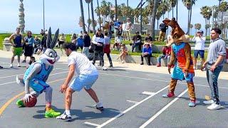 Bugs Bunny & Wile E Coyote SCHOOL Hoopers 2v2 at Venice Beach