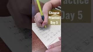 My daughter, Elyn is six and a half years old and started to practice Chinese. Day 5.