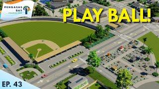 CHARMING Baseball Park using Vanilla Assets | Ep 43 Pengasas Bay | Cities Skylines 2