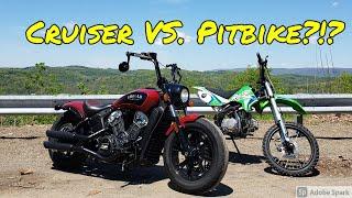 Indian Scout Bobber meets PITBIKE!!