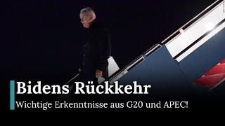 Präsident Biden kehrt nach G20- und APEC-Gipfeln zurück  | Republic News Deutsch | AC1B