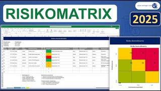 Risikokontrollmatrix Excel Vorlage Tutorial Anleitung