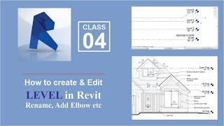 #4 | How to create LEVEL in Revit | Create, Edit, Modify, Rename & Add Elbow in Levels