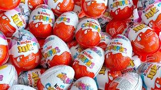 200 Kinder Surprise Eggs / ASMR Satisfying video / A Lot of Candy