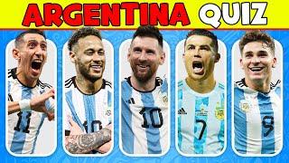 Argentina Football QUIZ 20 Question About Argentina Team Only For Geniuses |Messi, Ronaldo, Neymar