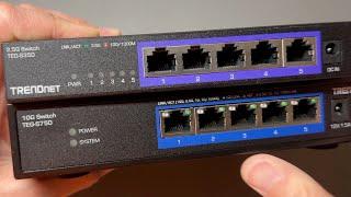 10G vs 2.5G Network: TRENDnet TEG-S750 vs TEG-S350! Fanless! RJ45!