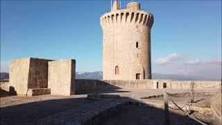 PALMA De MALLORCA   Spain   Castell De Bellver - Old Town  Walking Tour In  4K 60fps UHD