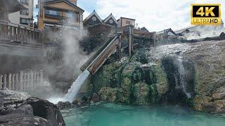 Kusatsu Onsen, Japan's Top Onsen 草津温泉 [4K 60fps ASMR]