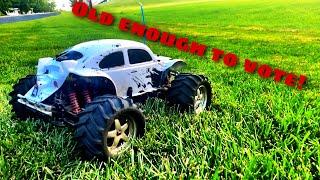 18 YEAR OLD TRAXXAS NITRO STILL RIPS!- TRAXXAS TMAXX