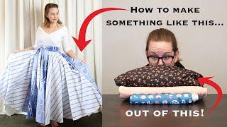 The Split Side, Adjustable Waist, Giant Pockets Skirt Tutorial! [Part 1]