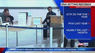 XNA on record-setting pace for enplanements in 2024