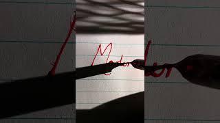 Martin #asmr #satisfying #cursivewriting #calligraphymasters #beautifulhandwriting #calligraphy