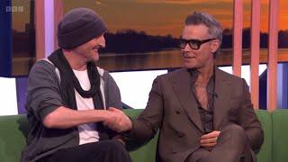 Robbie Williams and Michael Gracey in The One Show talking about the Better Man movie