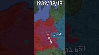 Fall of Poland (WW2) #shorts #animation #map