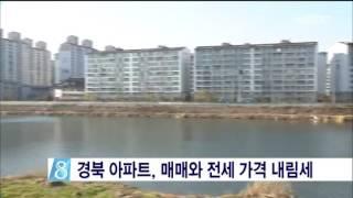 [안동MBC뉴스]경북 아파트 매매와 전세 내림세