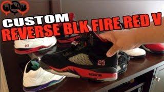 Reverse "Black Fire Red" 5 (BRED V) Custom Jordan Retro Review