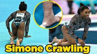 New Footage of Simone Biles CRAWLING on the floor with Injury before nailing an EPIC vault routine