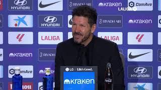 Simeone: "Seguimos en el partido a partido"