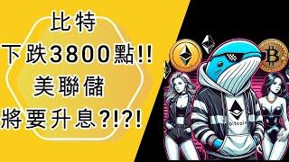 比特下跌3800點!!!美聯儲即將升息???