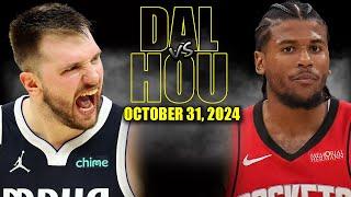 Dallas Mavericks vs Houston Rockets Full Game Highlights - October 31, 2024 NBA Season