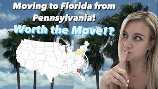 MOVING TO FLORIDA FROM PENNSYLVANIA 2023 | PA VS FL | MOVING TO ORLANDO FROM PA | LIVING IN FLORIDA