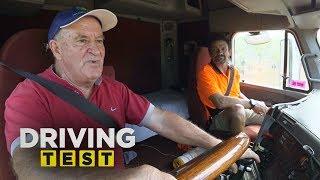 Senior citizen learns the 18 gears of a truck | Driving Test Australia