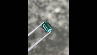 1.25 Carats | Blue Tourmaline Emerald Cut Natural Afghan Gemstone #tourmaline #gemstone