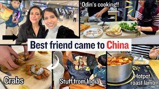 Husband surprised us with the best food | Best friend came to Shanghai