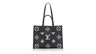 Louis Vuitton Monogram Empreinte Bicolor Onthego MM Noir