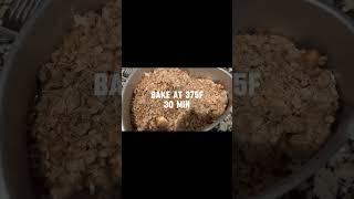 Easy, quick, healthy Apple crumble, enjoy with Greek yogurt or yr favorite ice cream flavor