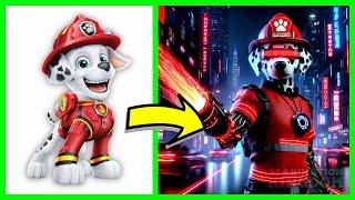 Paw Patrol as CYBERPUNKS | Ai Animation Kingdom 2