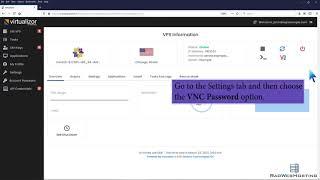 How to Change the VNC Password in Virtualizor - Rad Web Hosting