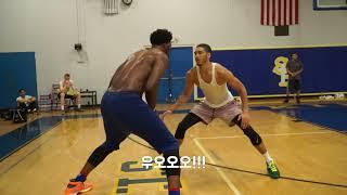 NBA Players 1-on-1 Part2 (Re-up) Jason Tatum vs Joel Embiid vs Mo bamba with Drew Helen