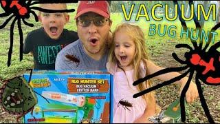Vacuum BUG HUNT for REAL BUGS 2.0!! SPIDERS, Wasp, COCKROACHES, Beetles, STINK BUG & MORE!!