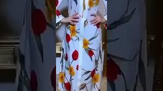 Spring And Summer Womens Floral Print Turkish Long Dress Muslim Abaya Dubai Muslim Dress 2022