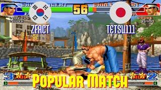 FT5 @kof98: ZFACT (KR) vs TETSU111 (JP) [King of Fighters 98 Fightcade] Nov 29