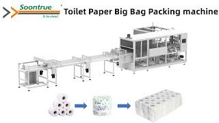 [Soontrue] Toilet tissue paper rolls big bundle packaging machine