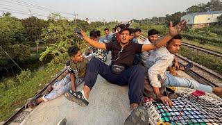 Crazy Journey on Train Roof || Mr.Vishal