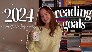 2024 Reading Goals  embracing a slower reading year ahead?