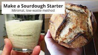 How to Make a Sourdough Starter From Scratch - Easy, Low Waste Method