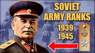 Soviet Army Ranks in World War II