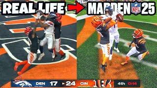 I Recreated TOP PLAYS From NFL Week 17 in Madden 25!