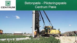 Betonpæle - Piloteringspæle produceret af Centrum Pæle  - for den stærkeste fundering