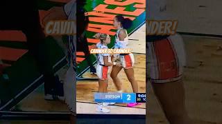 Hanna Cavinder Steal+Assist To Haley Cavinder!  #miamihurricanes #hannacavinder #haleycavinder