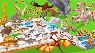 Which Animal is the Strongest - Reptiles vs Dinosaurs vs Wild Animals ? Animal Revolt Battle Simulat